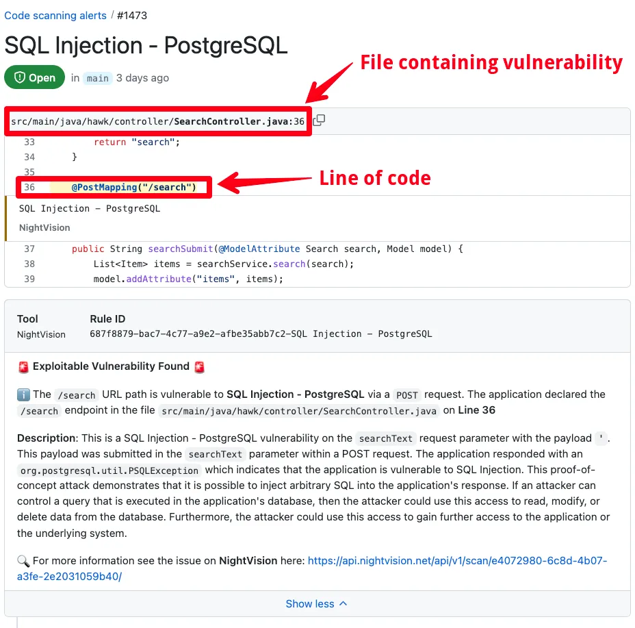 NightVision explains how the vulnerability was exploited, why it matters, and where to fix it.