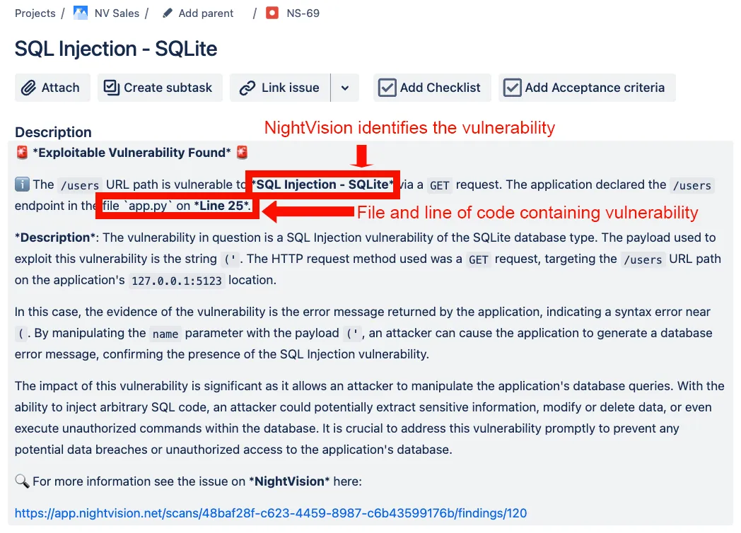 NightVision explains how the vulnerability was exploited, why it matters, and where to fix it.